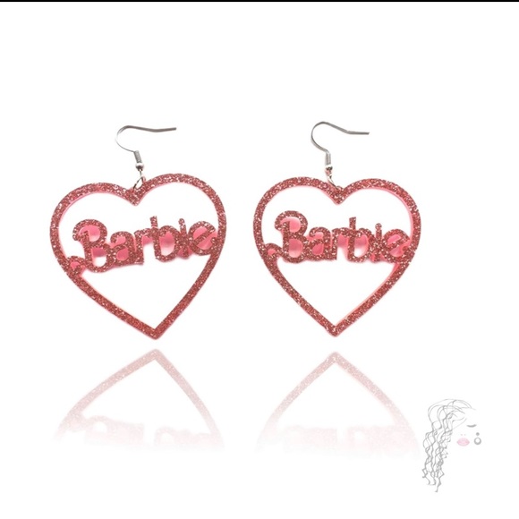 Barbie Acrylic Earrings - Picture 2 of 4